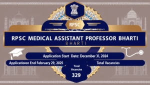 RPSC Medical Assistant Professor Bharti